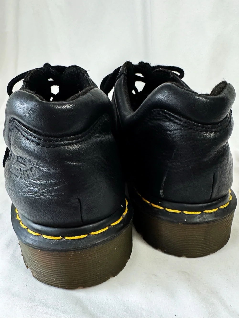 Vintage Dr. Martens #8312 black leather chunky Oxford shoes Size Mens 12